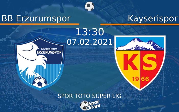 07 Şubat 2021 BB Erzurumspor vs Kayserispor maçı Hangi Kanalda Saat Kaçta Yayınlanacak? 07 Şubat 2021 BB Erzurumspor vs Kayserispor maçı Hangi Kanalda Saat Kaçta Yayınlanacak?