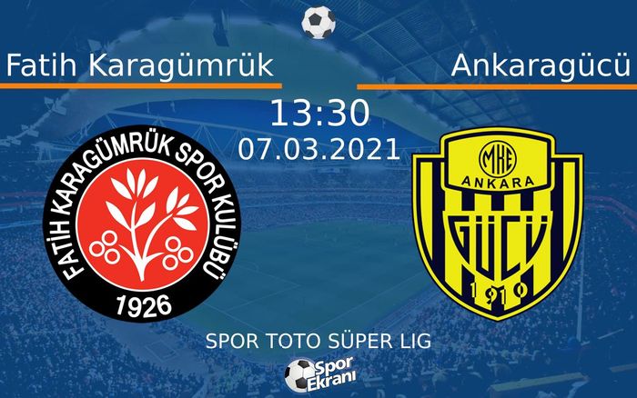 07 Mart 2021 Fatih Karagümrük vs Ankaragücü maçı Hangi Kanalda Saat Kaçta Yayınlanacak? 07 Mart 2021 Fatih Karagümrük vs Ankaragücü maçı Hangi Kanalda Saat Kaçta Yayınlanacak?