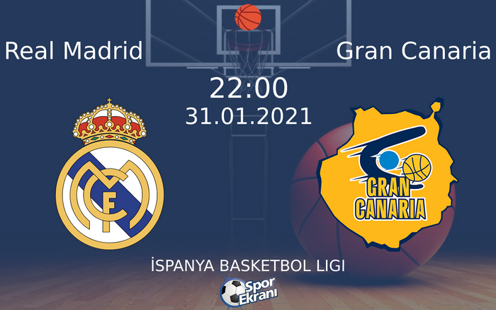 31 Ocak 2021 Real Madrid vs Gran Canaria maçı Hangi Kanalda Saat Kaçta Yayınlanacak? 31 Ocak 2021 Real Madrid vs Gran Canaria maçı Hangi Kanalda Saat Kaçta Yayınlanacak?