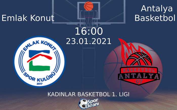 23 Ocak 2021 Emlak Konut vs Antalya Basketbol maçı Hangi Kanalda Saat Kaçta Yayınlanacak? 23 Ocak 2021 Emlak Konut vs Antalya Basketbol maçı Hangi Kanalda Saat Kaçta Yayınlanacak?