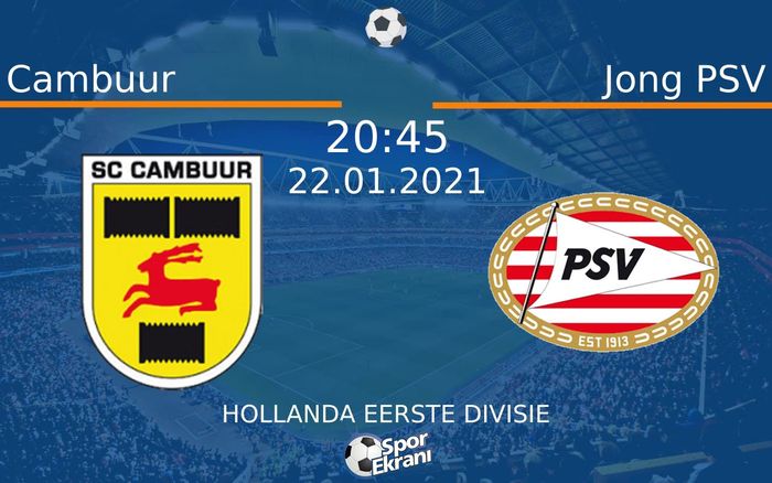 22 Ocak 2021 Cambuur vs Jong PSV maçı Hangi Kanalda Saat Kaçta Yayınlanacak? 22 Ocak 2021 Cambuur vs Jong PSV maçı Hangi Kanalda Saat Kaçta Yayınlanacak?
