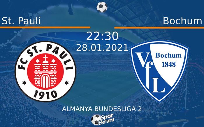 28 Ocak 2021 St. Pauli vs Bochum maçı Hangi Kanalda Saat Kaçta Yayınlanacak? 28 Ocak 2021 St. Pauli vs Bochum maçı Hangi Kanalda Saat Kaçta Yayınlanacak?