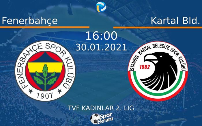 30 Ocak 2021 Fenerbahçe vs Kartal Bld. maçı Hangi Kanalda Saat Kaçta Yayınlanacak? 30 Ocak 2021 Fenerbahçe vs Kartal Bld. maçı Hangi Kanalda Saat Kaçta Yayınlanacak?