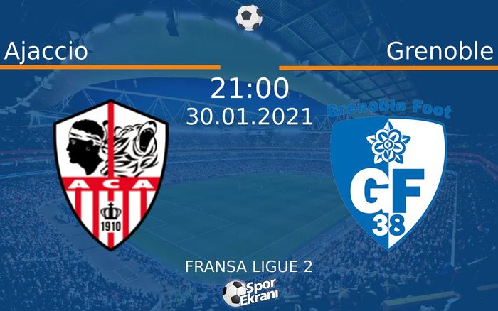 30 Ocak 2021 Ajaccio vs Grenoble maçı Hangi Kanalda Saat Kaçta Yayınlanacak? 30 Ocak 2021 Ajaccio vs Grenoble maçı Hangi Kanalda Saat Kaçta Yayınlanacak?