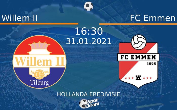 31 Ocak 2021 Willem II vs FC Emmen maçı Hangi Kanalda Saat Kaçta Yayınlanacak? 31 Ocak 2021 Willem II vs FC Emmen maçı Hangi Kanalda Saat Kaçta Yayınlanacak?