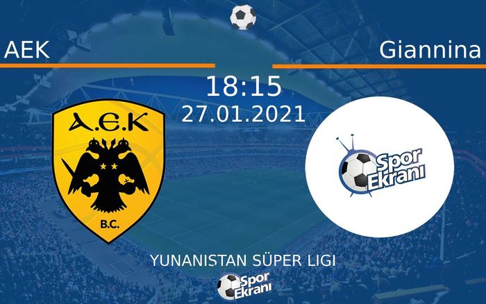 27 Ocak 2021 AEK vs Giannina maçı Hangi Kanalda Saat Kaçta Yayınlanacak? 27 Ocak 2021 AEK vs Giannina maçı Hangi Kanalda Saat Kaçta Yayınlanacak?