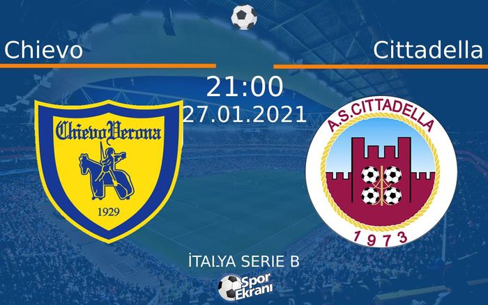 27 Ocak 2021 Chievo vs Cittadella maçı Hangi Kanalda Saat Kaçta Yayınlanacak? 27 Ocak 2021 Chievo vs Cittadella maçı Hangi Kanalda Saat Kaçta Yayınlanacak?