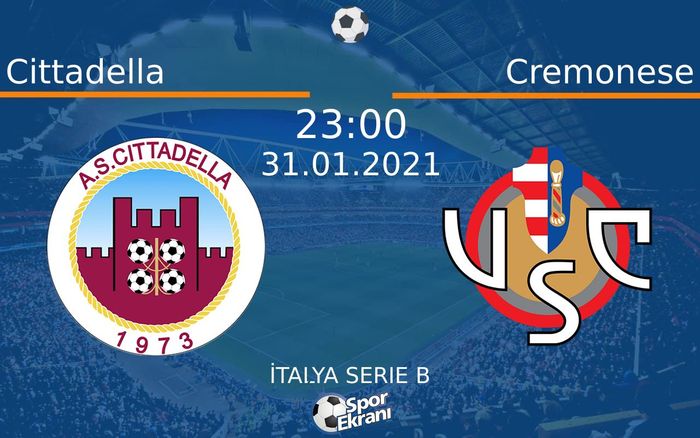 31 Ocak 2021 Cittadella vs Cremonese maçı Hangi Kanalda Saat Kaçta Yayınlanacak? 31 Ocak 2021 Cittadella vs Cremonese maçı Hangi Kanalda Saat Kaçta Yayınlanacak?