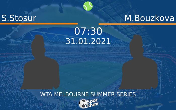 31 Ocak 2021 S.Stosur vs M.Bouzkova maçı Hangi Kanalda Saat Kaçta Yayınlanacak? 31 Ocak 2021 S.Stosur vs M.Bouzkova maçı Hangi Kanalda Saat Kaçta Yayınlanacak?