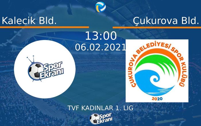 06 Şubat 2021 Kalecik Bld. vs Çukurova Bld. maçı Hangi Kanalda Saat Kaçta Yayınlanacak? 06 Şubat 2021 Kalecik Bld. vs Çukurova Bld. maçı Hangi Kanalda Saat Kaçta Yayınlanacak?