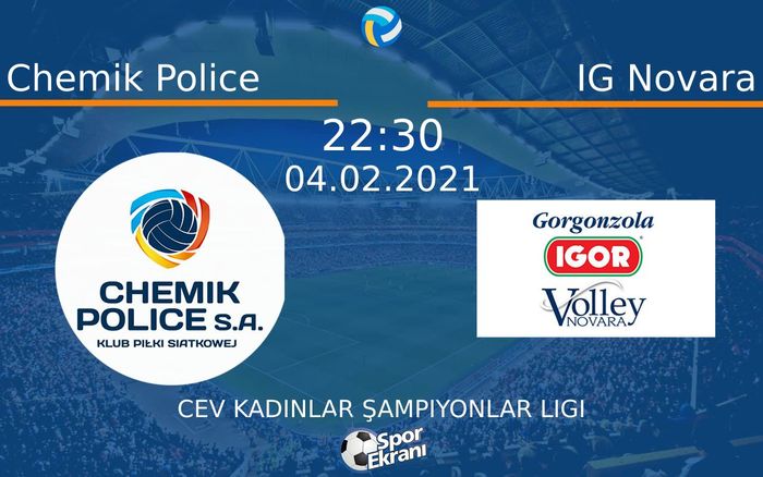 04 Şubat 2021 Chemik Police vs IG Novara maçı Hangi Kanalda Saat Kaçta Yayınlanacak? 04 Şubat 2021 Chemik Police vs IG Novara maçı Hangi Kanalda Saat Kaçta Yayınlanacak?