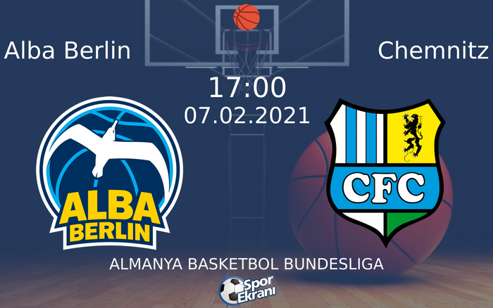 07 Şubat 2021 Alba Berlin vs Chemnitz maçı Hangi Kanalda Saat Kaçta Yayınlanacak? 07 Şubat 2021 Alba Berlin vs Chemnitz maçı Hangi Kanalda Saat Kaçta Yayınlanacak?
