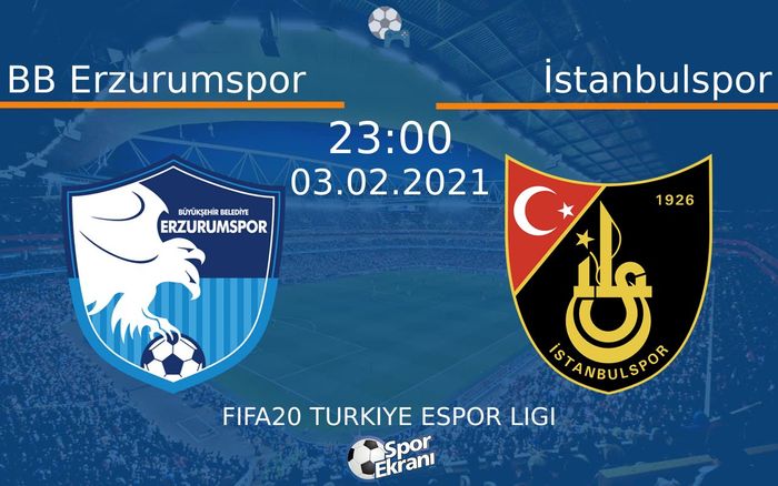 03 Şubat 2021 BB Erzurumspor vs İstanbulspor maçı Hangi Kanalda Saat Kaçta Yayınlanacak? 03 Şubat 2021 BB Erzurumspor vs İstanbulspor maçı Hangi Kanalda Saat Kaçta Yayınlanacak?