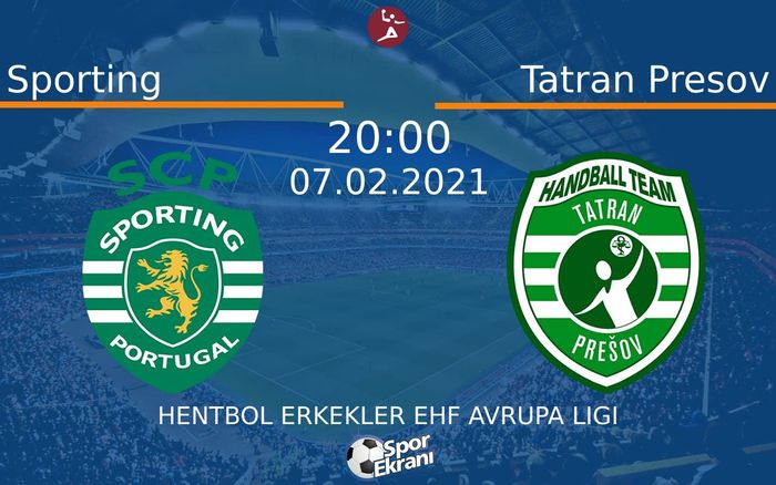 07 Şubat 2021 Sporting vs Tatran Presov maçı Hangi Kanalda Saat Kaçta Yayınlanacak? 07 Şubat 2021 Sporting vs Tatran Presov maçı Hangi Kanalda Saat Kaçta Yayınlanacak?