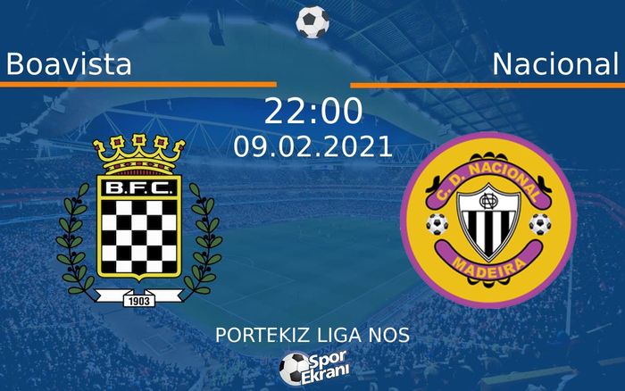 09 Şubat 2021 Boavista vs Nacional maçı Hangi Kanalda Saat Kaçta Yayınlanacak? 09 Şubat 2021 Boavista vs Nacional maçı Hangi Kanalda Saat Kaçta Yayınlanacak?