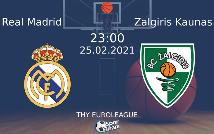 25 Şubat 2021 Real Madrid vs Zalgiris Kaunas maçı Hangi Kanalda Saat Kaçta Yayınlanacak? 25 Şubat 2021 Real Madrid vs Zalgiris Kaunas maçı Hangi Kanalda Saat Kaçta Yayınlanacak?