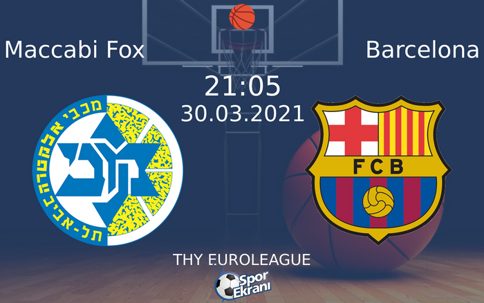 30 Mart 2021 Maccabi Fox vs Barcelona maçı Hangi Kanalda Saat Kaçta Yayınlanacak?