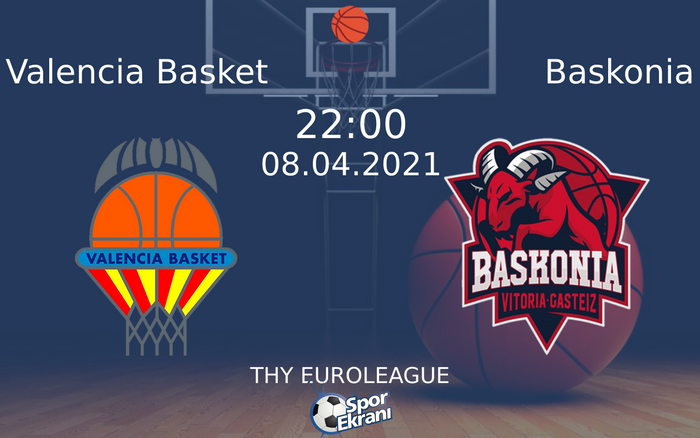 08 Nisan 2021 Valencia Basket vs Baskonia maçı Hangi Kanalda Saat Kaçta Yayınlanacak?