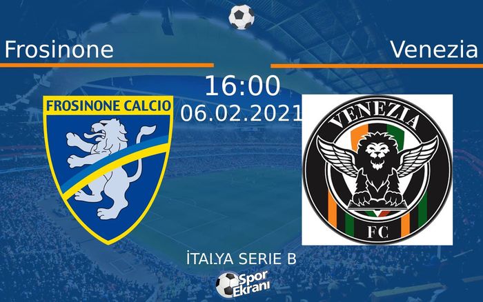 06 Şubat 2021 Frosinone vs Venezia maçı Hangi Kanalda Saat Kaçta Yayınlanacak? 06 Şubat 2021 Frosinone vs Venezia maçı Hangi Kanalda Saat Kaçta Yayınlanacak?
