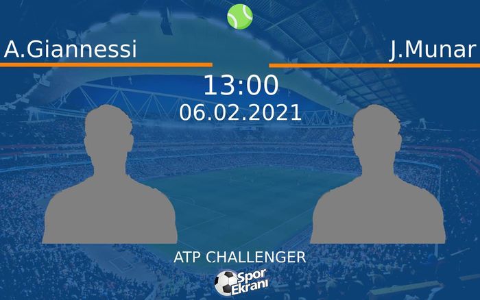 06 Şubat 2021 A.Giannessi vs J.Munar maçı Hangi Kanalda Saat Kaçta Yayınlanacak? 06 Şubat 2021 A.Giannessi vs J.Munar maçı Hangi Kanalda Saat Kaçta Yayınlanacak?