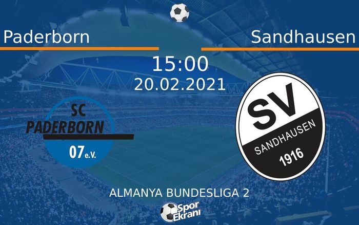 20 Şubat 2021 Paderborn vs Sandhausen maçı Hangi Kanalda Saat Kaçta Yayınlanacak? 20 Şubat 2021 Paderborn vs Sandhausen maçı Hangi Kanalda Saat Kaçta Yayınlanacak?