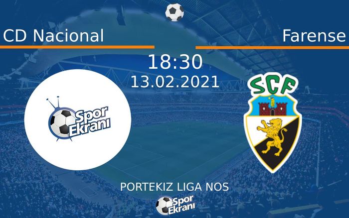 13 Şubat 2021 CD Nacional vs Farense maçı Hangi Kanalda Saat Kaçta Yayınlanacak? 13 Şubat 2021 CD Nacional vs Farense maçı Hangi Kanalda Saat Kaçta Yayınlanacak?