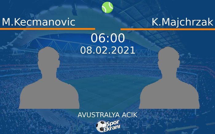 08 Şubat 2021 M.Kecmanovic vs K.Majchrzak maçı Hangi Kanalda Saat Kaçta Yayınlanacak? 08 Şubat 2021 M.Kecmanovic vs K.Majchrzak maçı Hangi Kanalda Saat Kaçta Yayınlanacak?