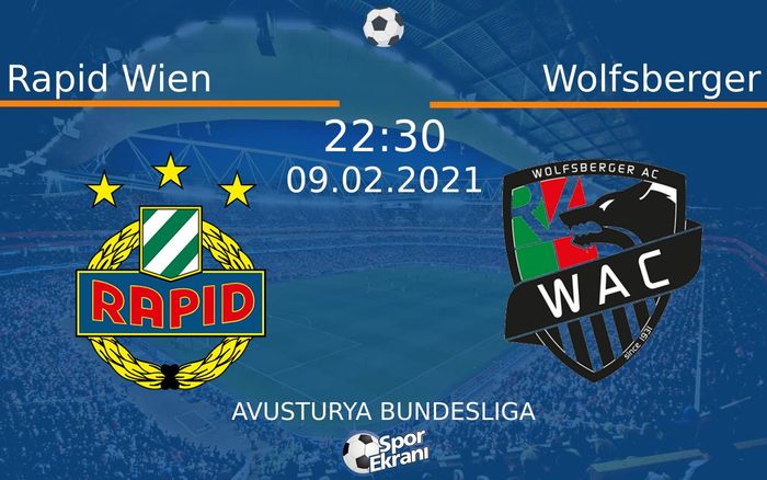 09 Şubat 2021 Rapid Wien vs Wolfsberger maçı Hangi Kanalda Saat Kaçta Yayınlanacak? 09 Şubat 2021 Rapid Wien vs Wolfsberger maçı Hangi Kanalda Saat Kaçta Yayınlanacak?