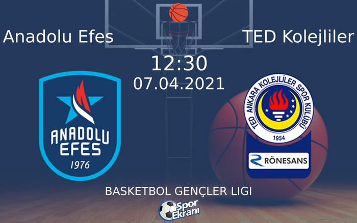 07 Nisan 2021 Anadolu Efes vs TED Kolejliler maçı Hangi Kanalda Saat Kaçta Yayınlanacak? 07 Nisan 2021 Anadolu Efes vs TED Kolejliler maçı Hangi Kanalda Saat Kaçta Yayınlanacak?