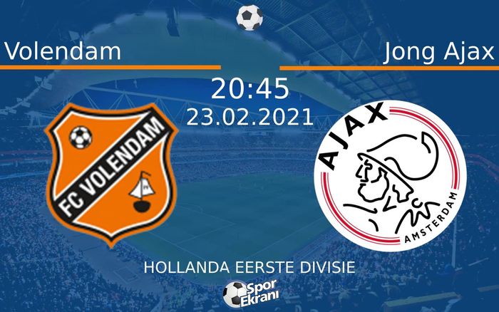 23 Şubat 2021 Volendam vs Jong Ajax maçı Hangi Kanalda Saat Kaçta Yayınlanacak? 23 Şubat 2021 Volendam vs Jong Ajax maçı Hangi Kanalda Saat Kaçta Yayınlanacak?