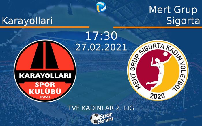 27 Şubat 2021 Karayollari vs Mert Grup Sigorta maçı Hangi Kanalda Saat Kaçta Yayınlanacak? 27 Şubat 2021 Karayollari vs Mert Grup Sigorta maçı Hangi Kanalda Saat Kaçta Yayınlanacak?