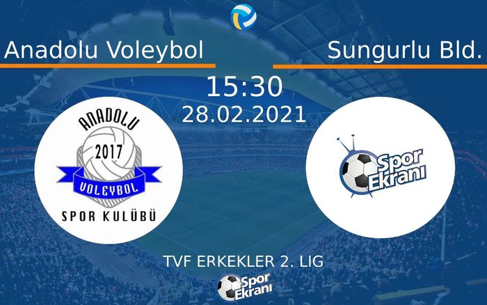28 Şubat 2021 Anadolu Voleybol vs Sungurlu Bld. maçı Hangi Kanalda Saat Kaçta Yayınlanacak? 28 Şubat 2021 Anadolu Voleybol vs Sungurlu Bld. maçı Hangi Kanalda Saat Kaçta Yayınlanacak?