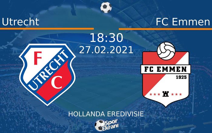 27 Şubat 2021 Utrecht vs FC Emmen maçı Hangi Kanalda Saat Kaçta Yayınlanacak? 27 Şubat 2021 Utrecht vs FC Emmen maçı Hangi Kanalda Saat Kaçta Yayınlanacak?