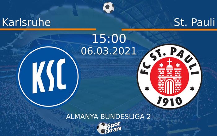 06 Mart 2021 Karlsruhe vs St. Pauli maçı Hangi Kanalda Saat Kaçta Yayınlanacak? 06 Mart 2021 Karlsruhe vs St. Pauli maçı Hangi Kanalda Saat Kaçta Yayınlanacak?
