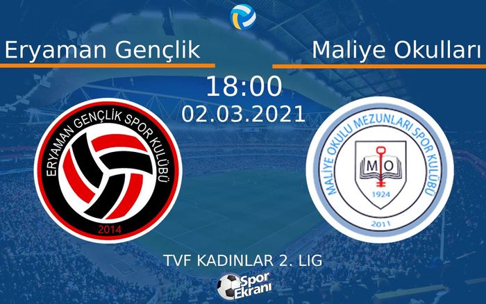 02 Mart 2021 Eryaman Gençlik vs Maliye Okulları maçı Hangi Kanalda Saat Kaçta Yayınlanacak? 02 Mart 2021 Eryaman Gençlik vs Maliye Okulları maçı Hangi Kanalda Saat Kaçta Yayınlanacak?
