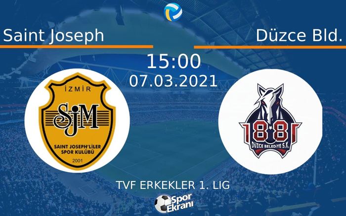 07 Mart 2021 Saint Joseph vs Düzce Bld. maçı Hangi Kanalda Saat Kaçta Yayınlanacak? 07 Mart 2021 Saint Joseph vs Düzce Bld. maçı Hangi Kanalda Saat Kaçta Yayınlanacak?