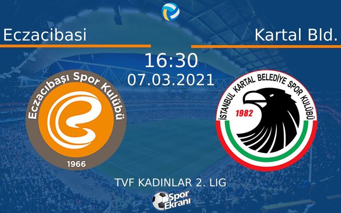 07 Mart 2021 Eczacibasi vs Kartal Bld. maçı Hangi Kanalda Saat Kaçta Yayınlanacak? 07 Mart 2021 Eczacibasi vs Kartal Bld. maçı Hangi Kanalda Saat Kaçta Yayınlanacak?