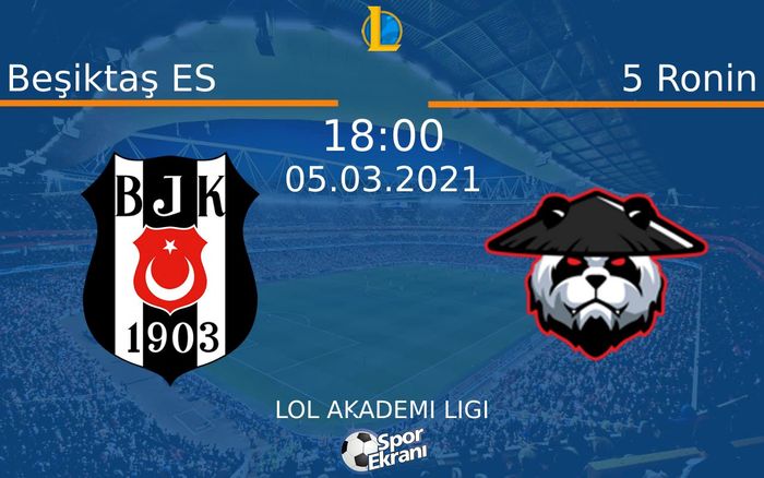 05 Mart 2021 Beşiktaş ES vs 5 Ronin maçı Hangi Kanalda Saat Kaçta Yayınlanacak? 05 Mart 2021 Beşiktaş ES vs 5 Ronin maçı Hangi Kanalda Saat Kaçta Yayınlanacak?