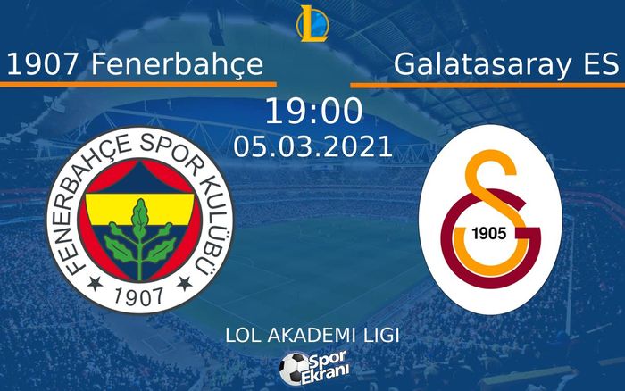 05 Mart 2021 1907 Fenerbahçe vs Galatasaray ES maçı Hangi Kanalda Saat Kaçta Yayınlanacak? 05 Mart 2021 1907 Fenerbahçe vs Galatasaray ES maçı Hangi Kanalda Saat Kaçta Yayınlanacak?