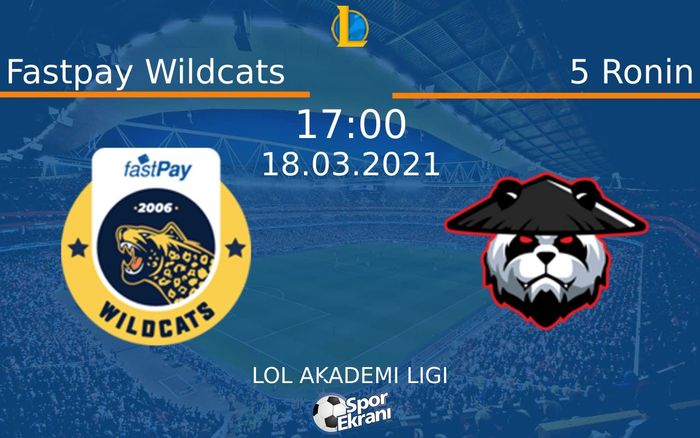 18 Mart 2021 Fastpay Wildcats vs 5 Ronin maçı Hangi Kanalda Saat Kaçta Yayınlanacak? 18 Mart 2021 Fastpay Wildcats vs 5 Ronin maçı Hangi Kanalda Saat Kaçta Yayınlanacak?