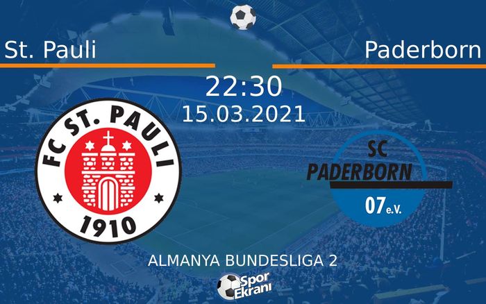 15 Mart 2021 St. Pauli vs Paderborn maçı Hangi Kanalda Saat Kaçta Yayınlanacak? 15 Mart 2021 St. Pauli vs Paderborn maçı Hangi Kanalda Saat Kaçta Yayınlanacak?