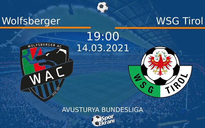14 Mart 2021 Wolfsberger vs WSG Tirol maçı Hangi Kanalda Saat Kaçta Yayınlanacak? 14 Mart 2021 Wolfsberger vs WSG Tirol maçı Hangi Kanalda Saat Kaçta Yayınlanacak?