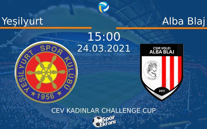 24 Mart 2021 Yeşilyurt vs Alba Blaj maçı Hangi Kanalda Saat Kaçta Yayınlanacak? 24 Mart 2021 Yeşilyurt vs Alba Blaj maçı Hangi Kanalda Saat Kaçta Yayınlanacak?