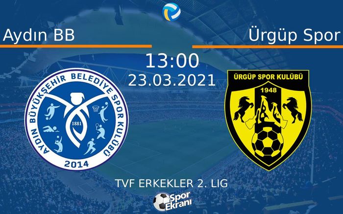 23 Mart 2021 Aydın BB vs Ürgüp Spor maçı Hangi Kanalda Saat Kaçta Yayınlanacak? 23 Mart 2021 Aydın BB vs Ürgüp Spor maçı Hangi Kanalda Saat Kaçta Yayınlanacak?