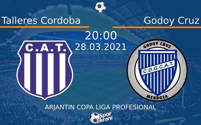 28 Mart 2021 Talleres Cordoba vs Godoy Cruz maçı Hangi Kanalda Saat Kaçta Yayınlanacak? 28 Mart 2021 Talleres Cordoba vs Godoy Cruz maçı Hangi Kanalda Saat Kaçta Yayınlanacak?