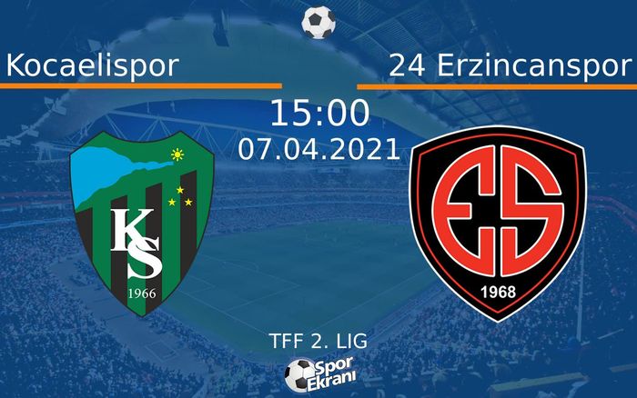 07 Nisan 2021 Kocaelispor vs 24 Erzincanspor maçı Hangi Kanalda Saat Kaçta Yayınlanacak? 07 Nisan 2021 Kocaelispor vs 24 Erzincanspor maçı Hangi Kanalda Saat Kaçta Yayınlanacak?