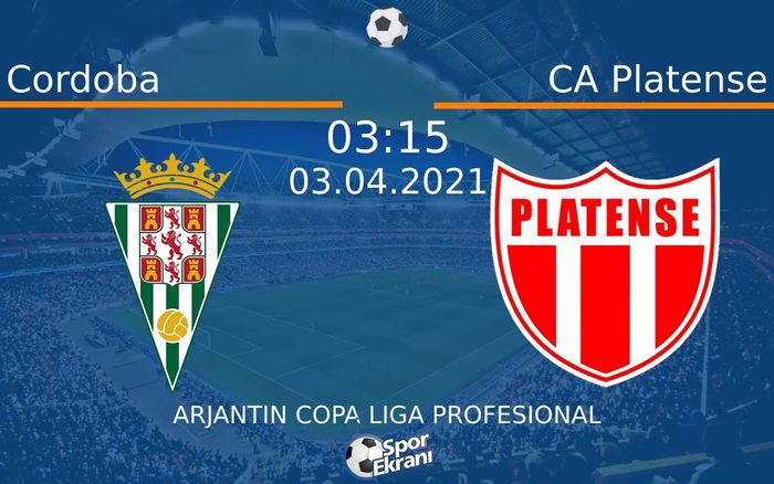 03 Nisan 2021 Cordoba vs CA Platense maçı Hangi Kanalda Saat Kaçta Yayınlanacak? 03 Nisan 2021 Cordoba vs CA Platense maçı Hangi Kanalda Saat Kaçta Yayınlanacak?