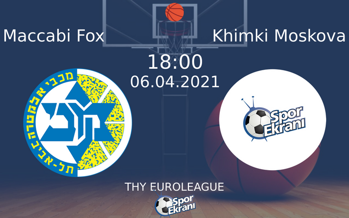 06 Nisan 2021 Maccabi Fox vs Khimki Moskova maçı Hangi Kanalda Saat Kaçta Yayınlanacak?