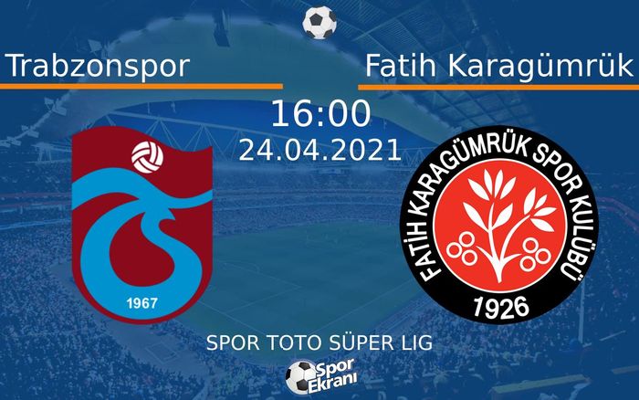 24 Nisan 2021 Trabzonspor vs Fatih Karagümrük maçı Hangi Kanalda Saat Kaçta Yayınlanacak? 24 Nisan 2021 Trabzonspor vs Fatih Karagümrük maçı Hangi Kanalda Saat Kaçta Yayınlanacak?