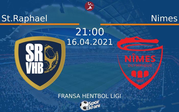 16 Nisan 2021 St.Raphael vs Nimes maçı Hangi Kanalda Saat Kaçta Yayınlanacak? 16 Nisan 2021 St.Raphael vs Nimes maçı Hangi Kanalda Saat Kaçta Yayınlanacak?